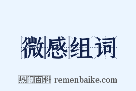 微感组词是什么意思的图片